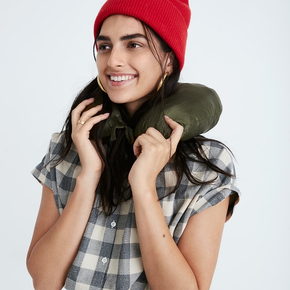 NWT Madewell Travel Buddy Packable Puffer Jacket L - Picture 5 of 9